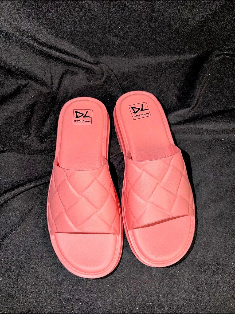 Brand new no tags Dirty Laundry Pink Foam Chunky Platform Slide Sandals. Size 8